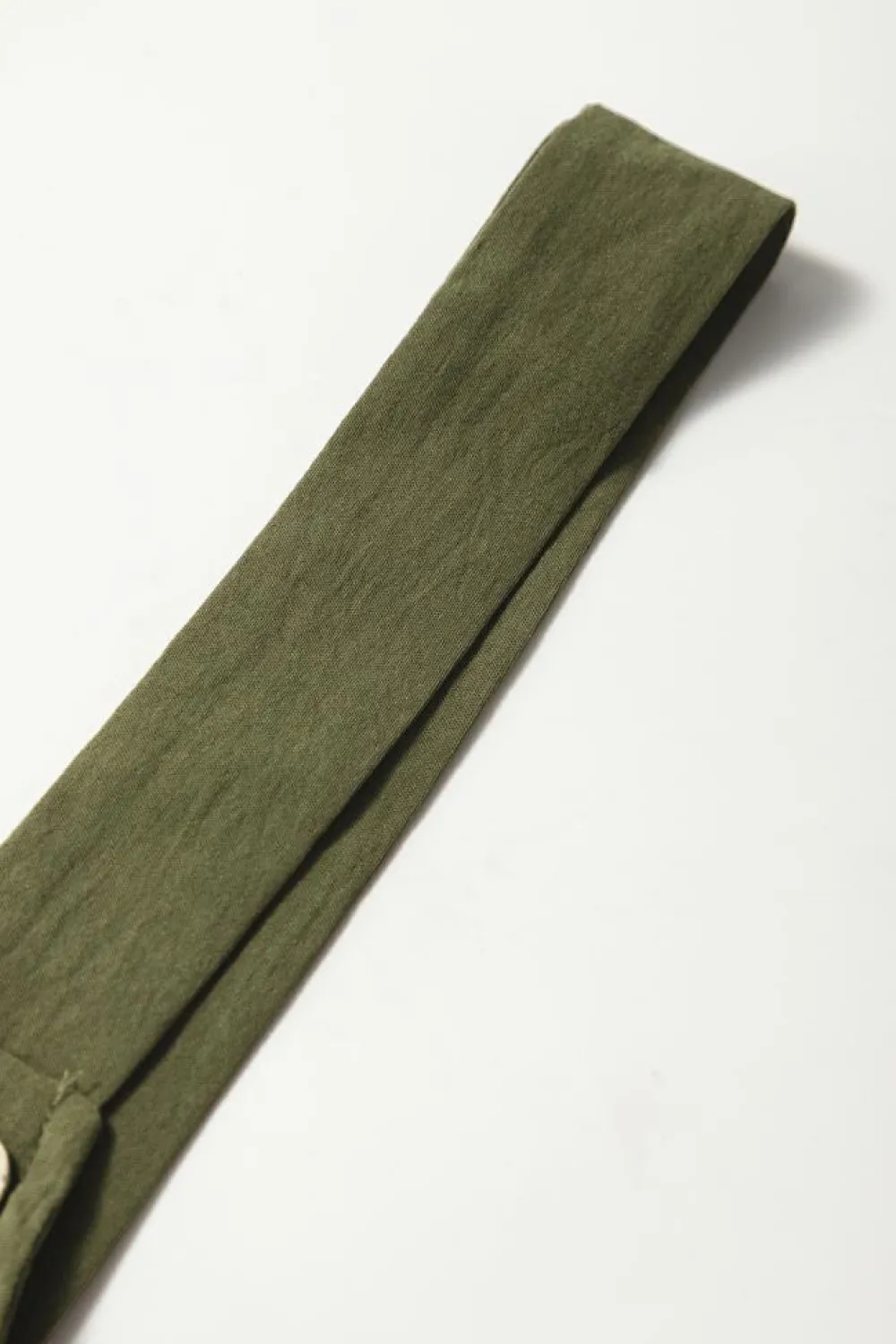 Online Dear-Lover Solid Color Buttoned Straight Leg Overall Jungle Green