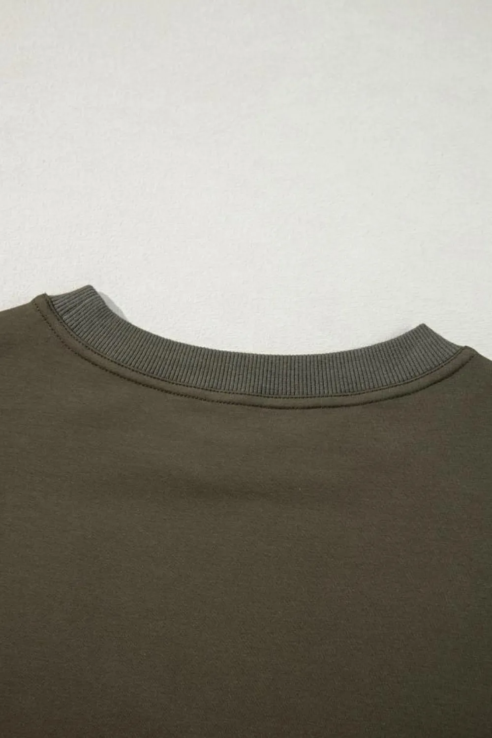 Outlet Dear-Lover Sweatshirt Poplin Mini Dress Jungle Green