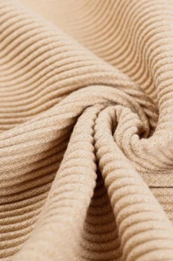 Online Dear-Lover Bohemian Fringe Trim Textured Scarf Khaki