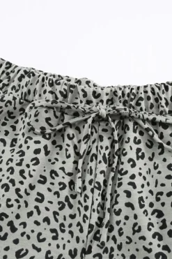 Hot Dear-Lover Breezy Leopard Joggers Khaki