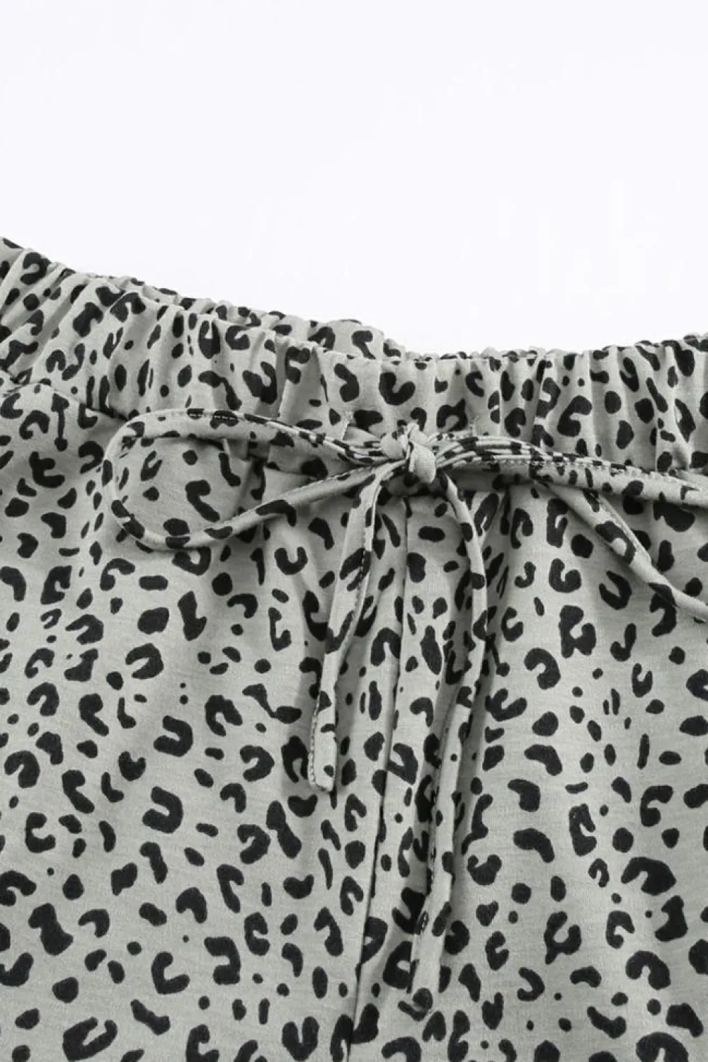 Hot Dear-Lover Breezy Leopard Joggers Khaki