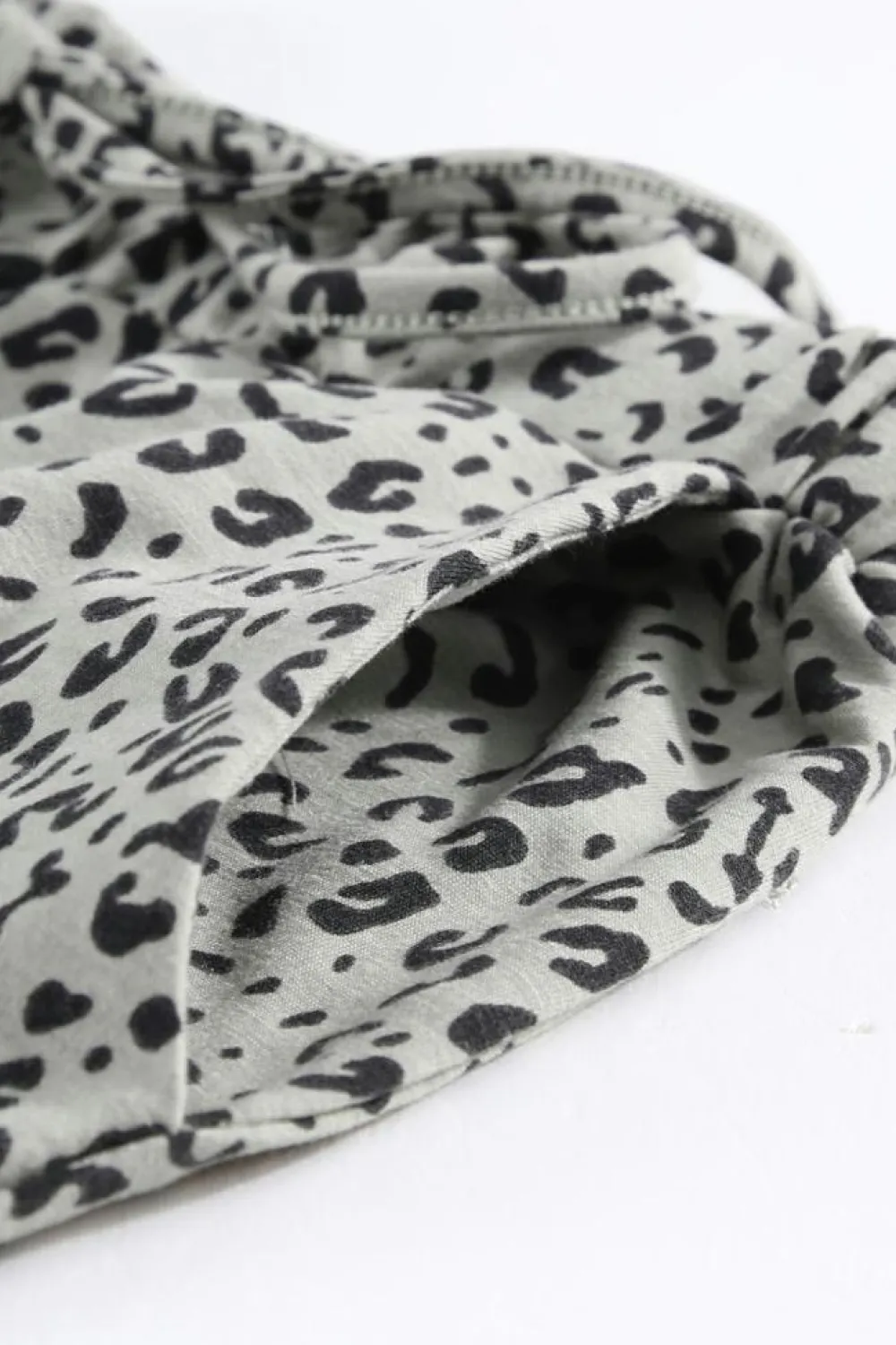 Hot Dear-Lover Breezy Leopard Joggers Khaki