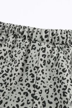 Hot Dear-Lover Breezy Leopard Joggers Khaki