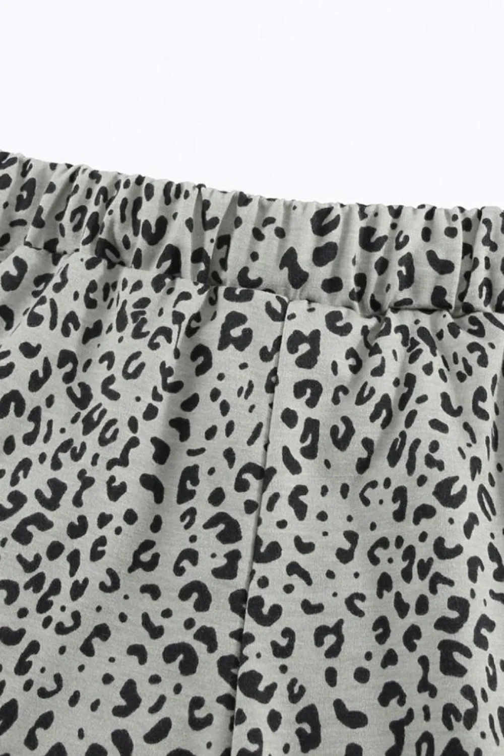Hot Dear-Lover Breezy Leopard Joggers Khaki