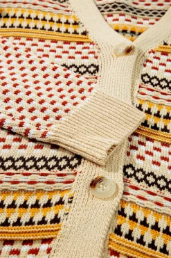 Discount Dear-Lover Buttoned V Neck Cropped Cardigan Khaki