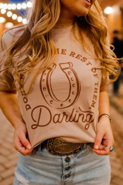 Discount Dear-Lover DO NOT BE LIKE THE REST OF THEM Darling Graphic Tee Khaki