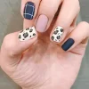 Best Dear-Lover Leopard Frosted Gel Nail Stickers Leopard-2