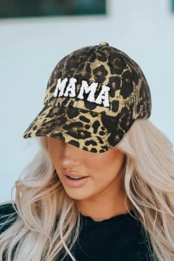 Online Dear-Lover MAMA Embroidered Baseball Cap Leopard