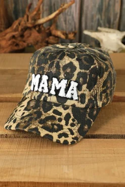 Online Dear-Lover MAMA Embroidered Baseball Cap Leopard