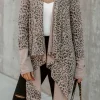 Fashion Dear-Lover Open Front Cardigan Leopard
