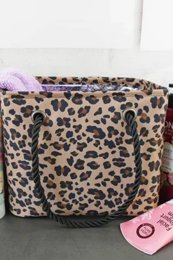 Sale Dear-Lover Waterproof Canvas Toiletry Bag (Slight Color Variations by Batch) Leopard