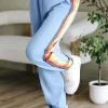 Sale Dear-Lover Counting Rainbows High Waist Sweatpants Light Blue