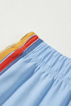 Sale Dear-Lover Counting Rainbows High Waist Sweatpants Light Blue