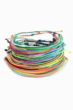 Online Dear-Lover Multi Colors Wax Rope Woven Bracelet Set Light Blue