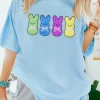 Discount Dear-Lover Sequin Bunny Doll Graphic Casual T Shirt Light Blue