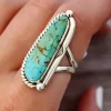 Best Dear-Lover Turquoise Decor Alloy Ring Light Blue