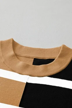 Sale Dear-Lover Colorblock Oversized Sweater Light French Beige