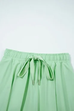 Sale Dear-Lover Drawstring High Waist Lined Tennis Skorts Light Green
