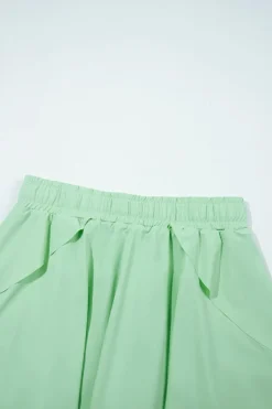 Sale Dear-Lover Drawstring High Waist Lined Tennis Skorts Light Green