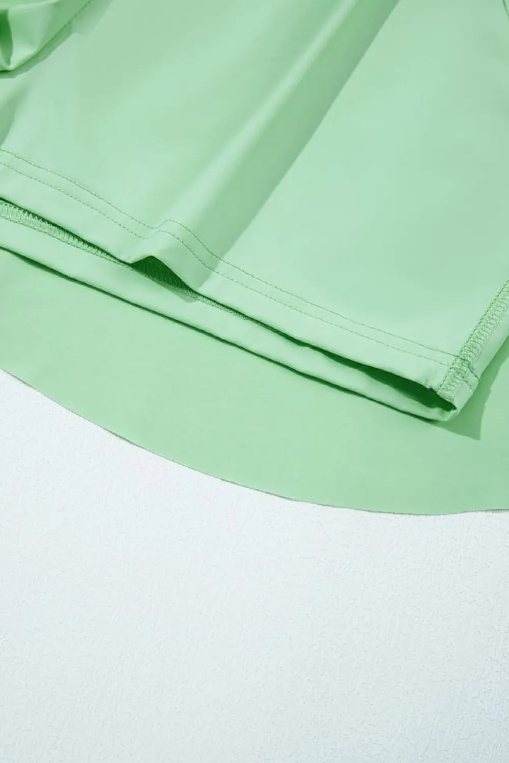 Sale Dear-Lover Drawstring High Waist Lined Tennis Skorts Light Green