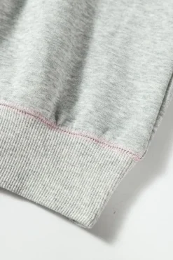 Clearance Dear-Lover COUNTRY CLUB PICKLEBALL Graphic Exposed Stitching Casual Sweatshirt Light Grey