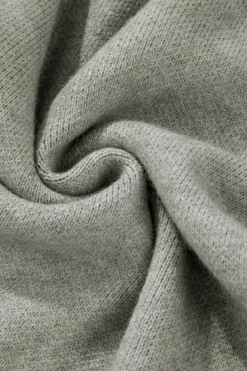 Outlet Dear-Lover Flower Sleeve Drop Shoulder Sweater Light Grey