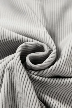 Discount Dear-Lover Hooded Drawstring Pockets Corduroy Shacket Light Grey