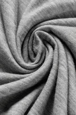 Sale Dear-Lover Pleated Puff Sleeve Knit Tee Light Grey