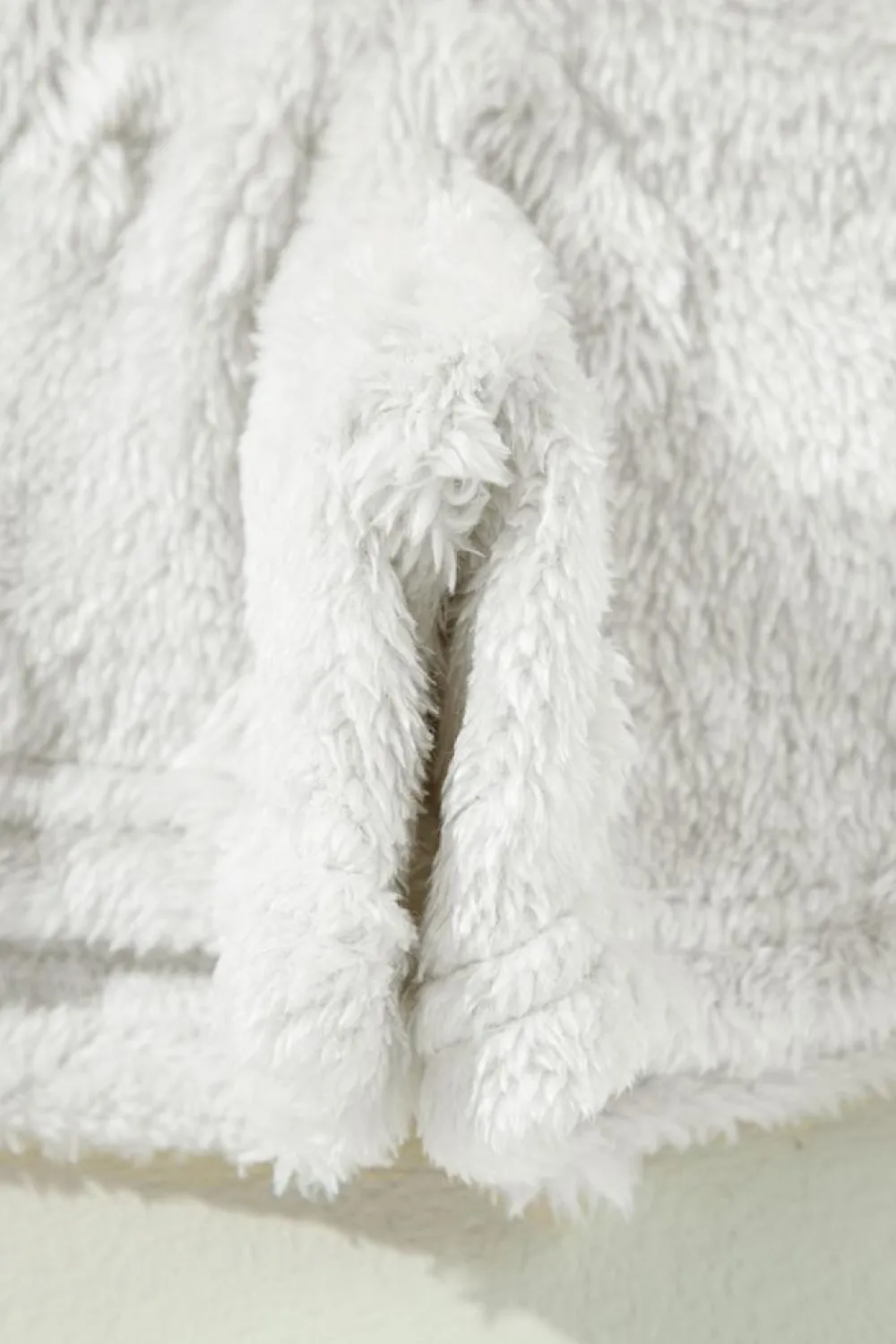 Best Dear-Lover Textured Leopard Fleece Loose Two Piece Lounge Set Light Grey