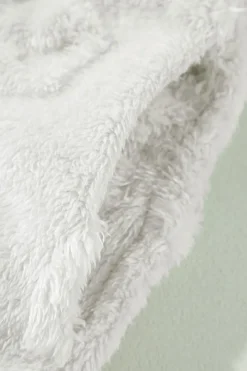 Best Dear-Lover Textured Leopard Fleece Loose Two Piece Lounge Set Light Grey