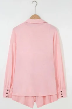 Best Dear-Lover 3 Pcs Crop Tank Top Shorts with Cardigan Lounge Set Light Pink