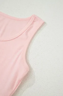 Best Dear-Lover 3 Pcs Crop Tank Top Shorts with Cardigan Lounge Set Light Pink
