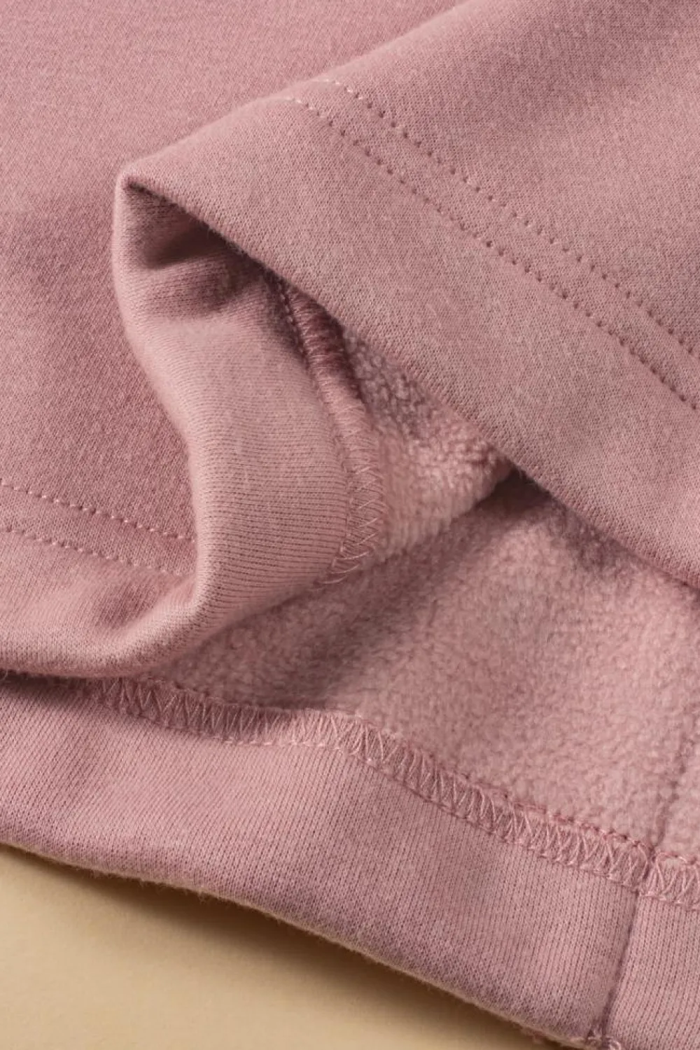 New Dear-Lover Aztec Patch Drawstring Hooded Zip Up Jacket Light Pink