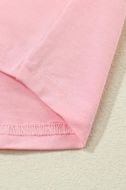 Discount Dear-Lover Pleated Round Neck Sleeveless Top Light Pink