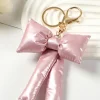Discount Dear-Lover Puffer Bow Knot Fashion Keychain Light Pink