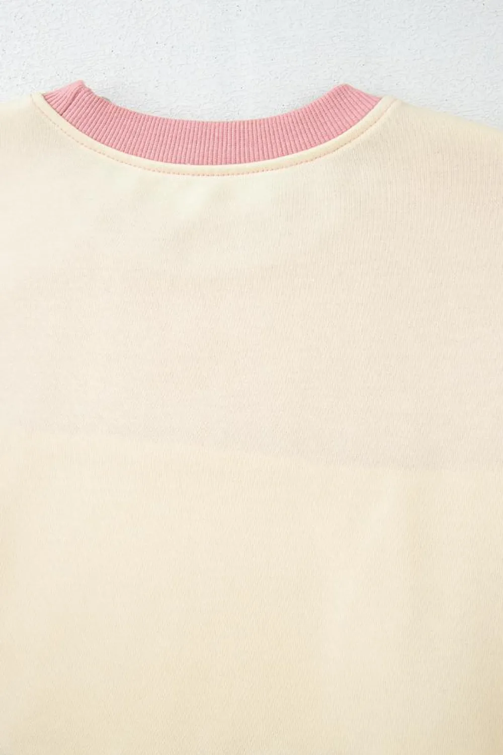 New Dear-Lover Colorblock Patchwork Drop Shoulder Sweatshirt Meadow Mauve