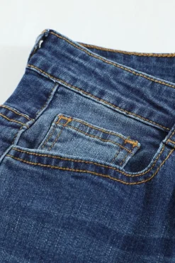 Sale Dear-Lover Medium Wash Vintage Wide Leg Jeans Blue