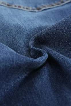 Sale Dear-Lover Medium Wash Vintage Wide Leg Jeans Blue