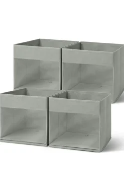Best Dear-Lover Eco-Friendly Foldable Storage Box with Clear Window Medium Grey