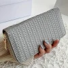 Hot Dear-Lover Woven Textured Zip Around Long Wallet Medium Grey