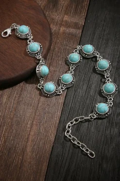 Best Dear-Lover Bohemia Natural Turquoise Anklet Mint Green