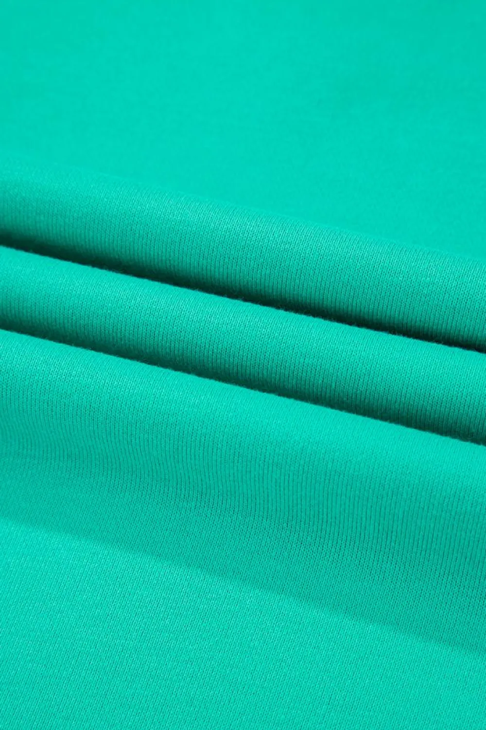 Sale Dear-Lover Splicing Round Neck Pullover Sweatshirt Mint Green