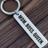Clearance Dear-Lover MOM BOSS QUEEN Keyring White
