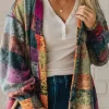 Hot Dear-Lover Brushed Checked Western Buttoned Jacket Multicolor