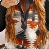 Online Dear-Lover Fuzzy Aztec Western Fashion Vest Jacket Multicolor