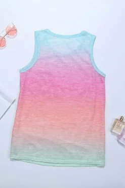 Sale Dear-Lover Ombre Tank Top Multicolor