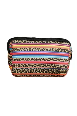 Online Dear-Lover Serape Leopard Make up Storage Bag 14*19CM Multicolor