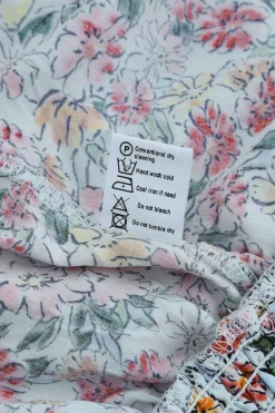 New Dear-Lover Wrapped V Neck Floral Tank Crop Top Multicolor