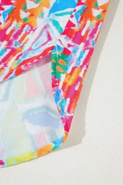 Best Dear-Lover Abstract Printed Long Sleeve Casual Shirt Multicolour