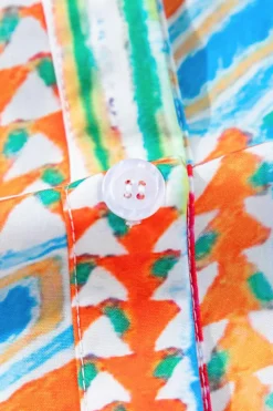 Best Dear-Lover Abstract Printed Long Sleeve Casual Shirt Multicolour